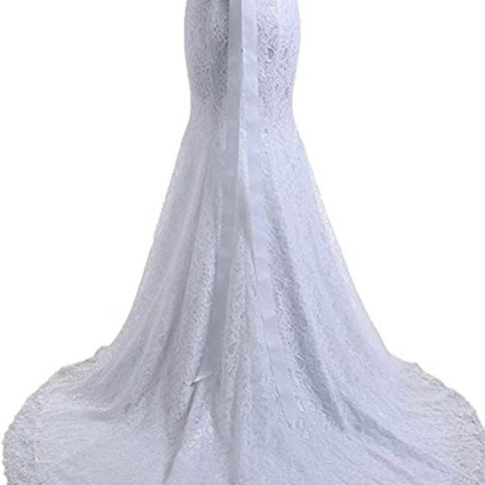 NEW Women's Lace Mermaid Bridal Wedding Dress - Picture 3 of 6